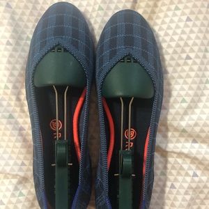 Retired! Rothy’s indigo gingham flats size 12